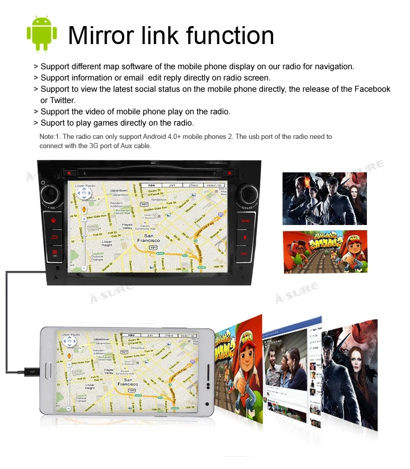 Cheap A-Sure 2 Din Auto Radio GPS DVD Player Navigation For Vauxhall/Opel Corsa Zafira Astra Vectra Meriva Antara DAB+ Bluetooth RNS 12