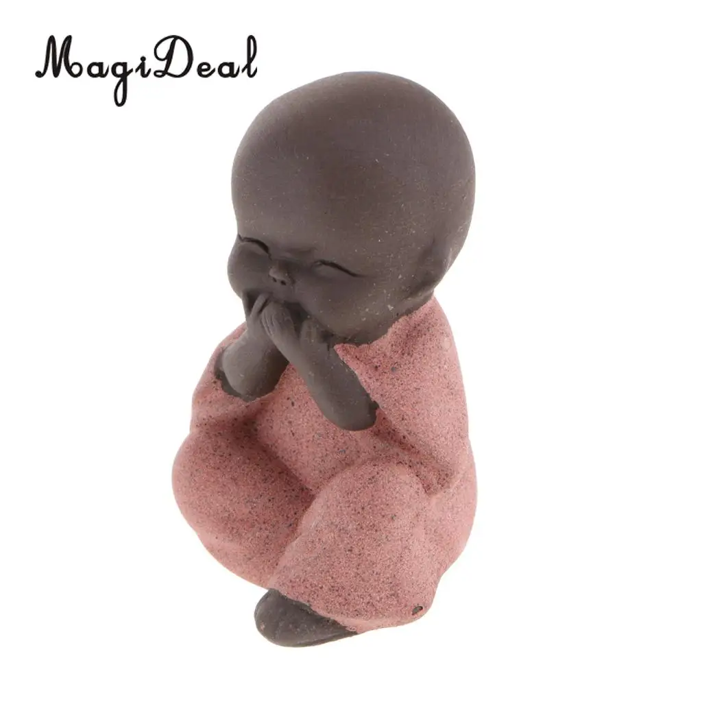 Chinese Kung Fu Tea Pet Little Buddha Monk Statue for Home Tea House Tea Party Decoration
