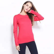 Стиль девушка футболки для йоги и тренировок Спортивное компрессионное белье рубашки быстросохнущая бег длинный рукав, для йоги футболкой с коротким рукавом, футболка Топ для танцев