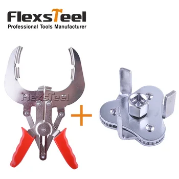 

Auto Vehicle Car Repairs Tools Adjuestable Piston Ring Expander Pliers Install Remover+Two Way Oil Filter Wrench Tool with 3 Jaw