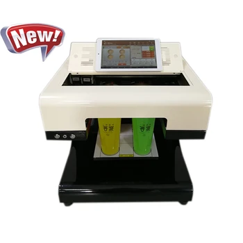 

New design easy to operate 3d latte art 4 cups coffee printer machine with tablet PC