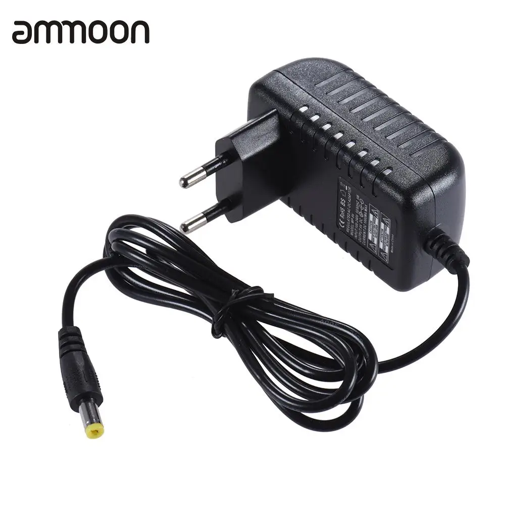 

9V 1A Power Supply Adapter Converter for Guitar Bass Effect 100~240V Input UK/US/EU Plug for Option