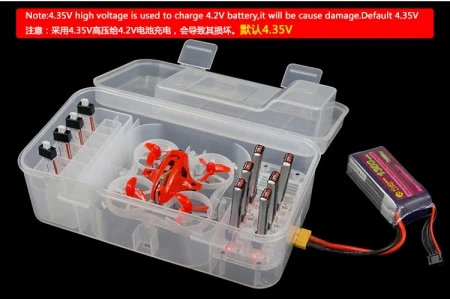 

LDARC TINY Case Hollow Cup Portable Box With Charger for MINI FPV Racing Drone Aircraft