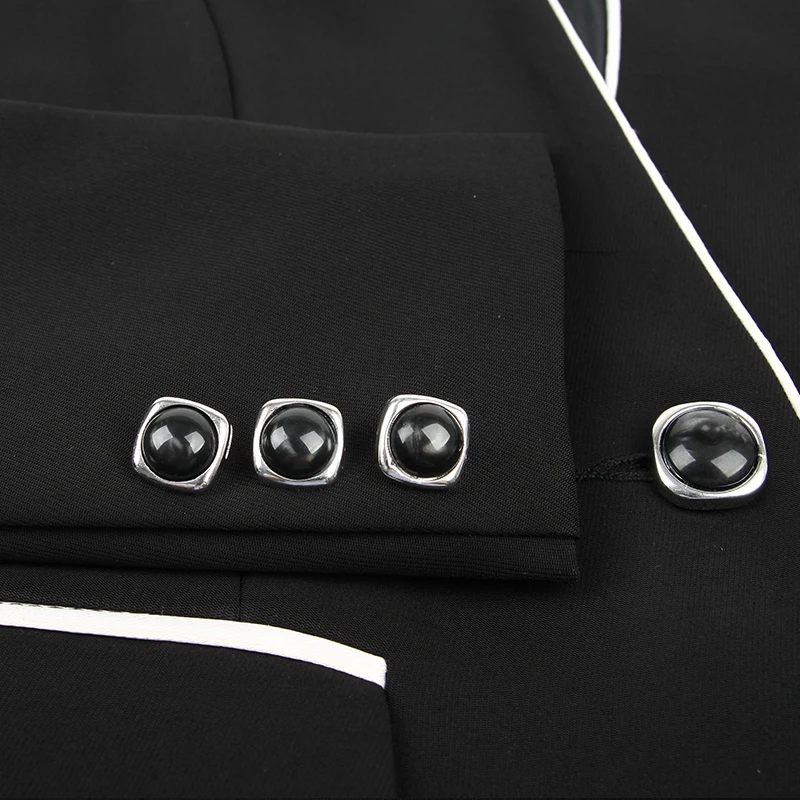 Lenshin 2 Pieces Set Formal Pant Suit Women Office Lady Work Wear Elegant Business Uniform Style Jack with Trouser