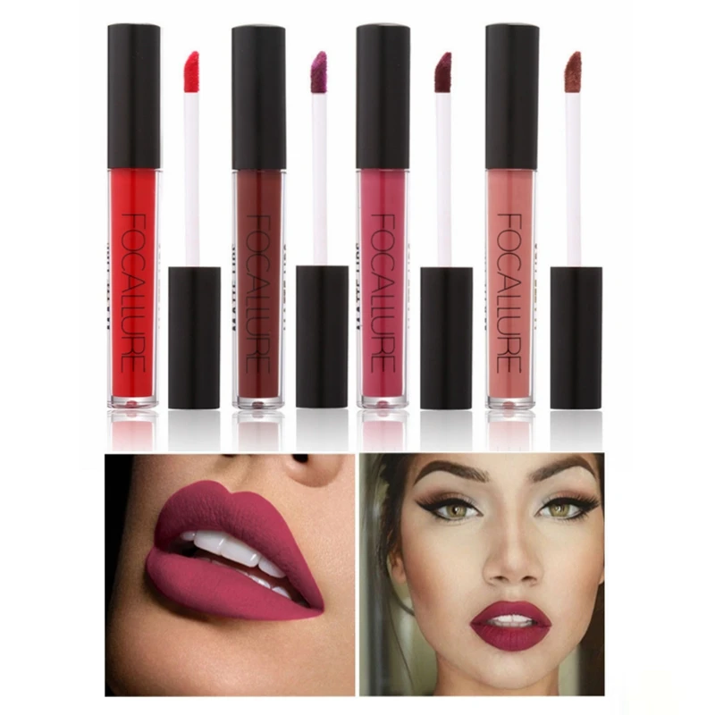 FOCALLURE Matte lip gloss lip glaze waterproof liquid lipstick durable