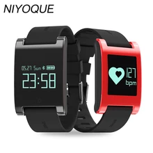Niyoque водонепроницаемый Smart Band DM68 фитнес-трекер крови Давление пульсометр браслет вызовы сообщения часы для телефона