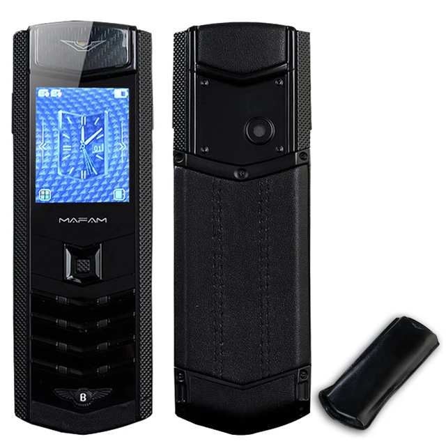 Best Offers K9 Stainless Metal Real Leather Housing Invisible Key Camera Dual Sim Card Bluetooth Dialer Luxury Senior Mobile Phone P281