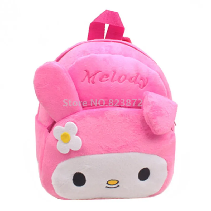 Милый розовый плюшевый рюкзак My Melody Rabbit Kawaii для маленьких девочек рюкзаки