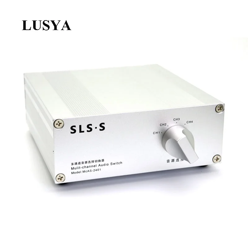 Cena Lusya 4 wejście 1 wyjście bezstratny wybór źródła sygnału audio stereo przełączanie splitter z RCA T0196