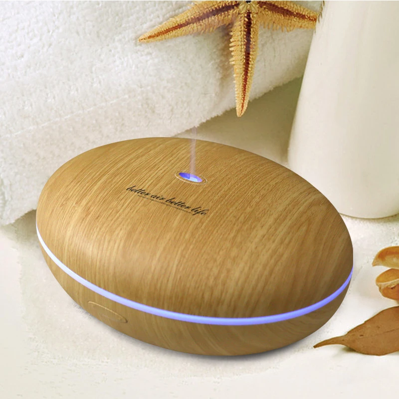 

Apano Creative 350ml Wood-Grain Ultrasonic Essential Oil Aroma Diffuser Aromatherapy Humidifier Mist Maker 4 LED A.C. PP+ABS