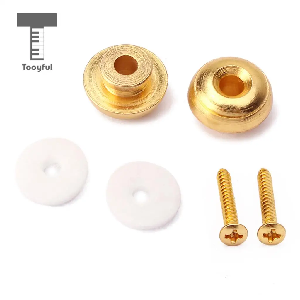 Tooyful Guitar Mushroom Head Strap Ukulele Buttons Mandolin Locks Buckle Parts