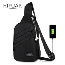 Новые мужские сумки, уличная Водонепроницаемая мужская сумка через плечо с интерфейсом, модные спортивные сумки, противоугонные