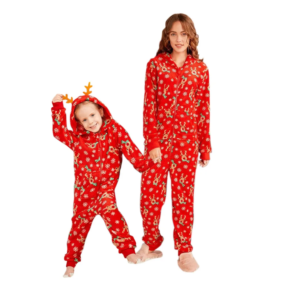 Рождественский комбинезон для родителей и ребенка, одинаковые комплекты для всей семьи на Рождество, боди с длинными рукавами для взрослых и детей