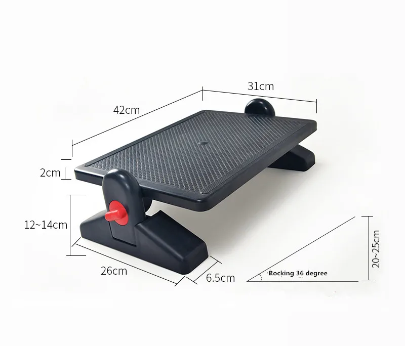 Ergonomic Footrest Adjustable Angle And Height Office Foot Rest