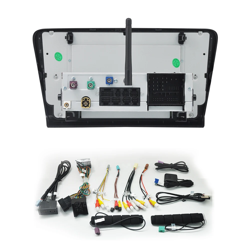 Discount Car audio multimedia player gps radio for skoda octavia built in Canbus ,4G,DVD loader,support MFD display 5