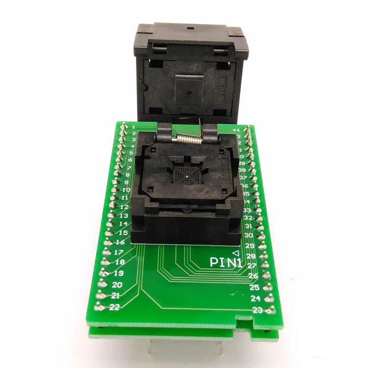 QFN44 MLF44 WLCSP44 to DIP44 Double-Board Programming Socket IC550-0444-010-G Pitch 0.4mm IC Size 6*6mm Adapter SMT Test Socket QFN44 MLF44 WLCSP44 to DIP44 Double-Board Programming Socket IC550-0444-010-G Pitch 0.4mm IC Size 6*6mm Adapter SMT Test Socket