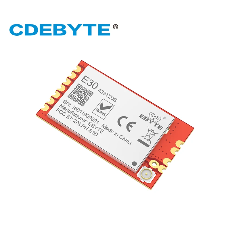 E30 433T20S SI4438 433 МГц 100 мВт IPX штамп антенна отверстия IoT uhf беспроводной