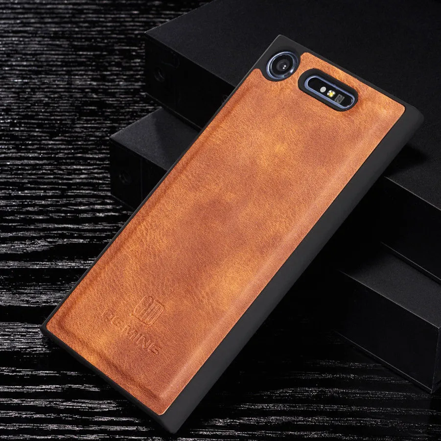 Для Sony Xperia XZ2 XZ3 pu ретро кожаный чехол книжка с подставкой съемный магнитный 2 в 1