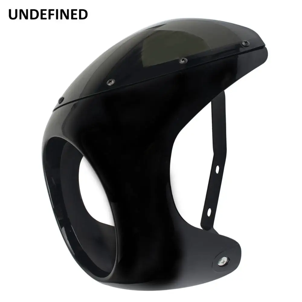 Обтекатель фары мотоцикла Cafe Racer + комплект крепления на лобовое стекло для