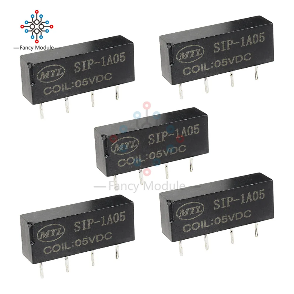 Beli 5 Buah 5 V Relay SIP 1A05 Reed Switch Relay untuk Pan Chang Relay 4PIN Baru