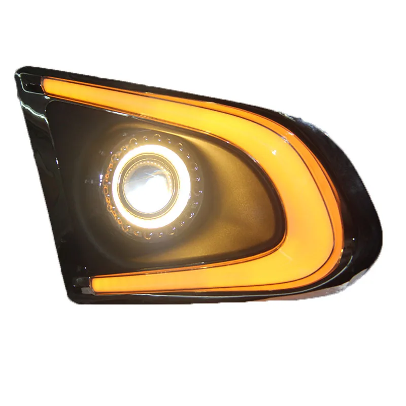  Osmrk LED DRL daytime running light +angel eye +projector lens +fog lamp +yellow turn signal for Ch - 32765100143