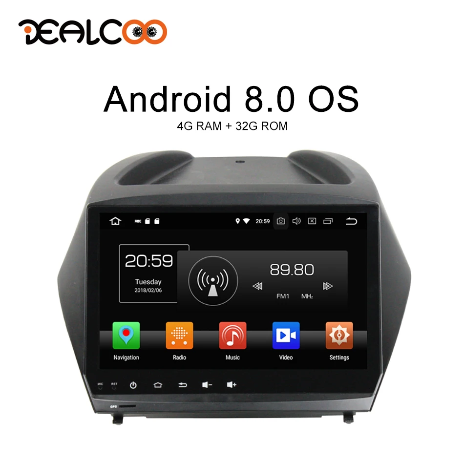 

Dealcoo 2 Din Car Radio GPS Android Autoradio 2 Din Android Car Radio 2din Android Central Multimedia for Hyundai IX35 2011-2015