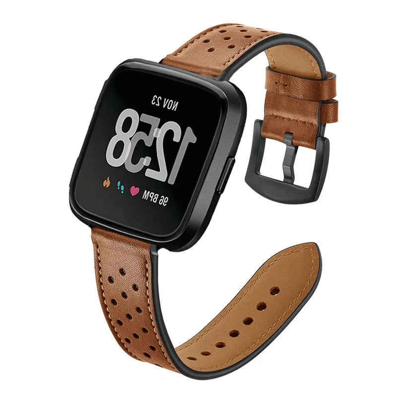 

Replacement Watch band Leather wrist Watchband Strap Bracelet Belt for fitbit versa Lite Smart Watch wristband