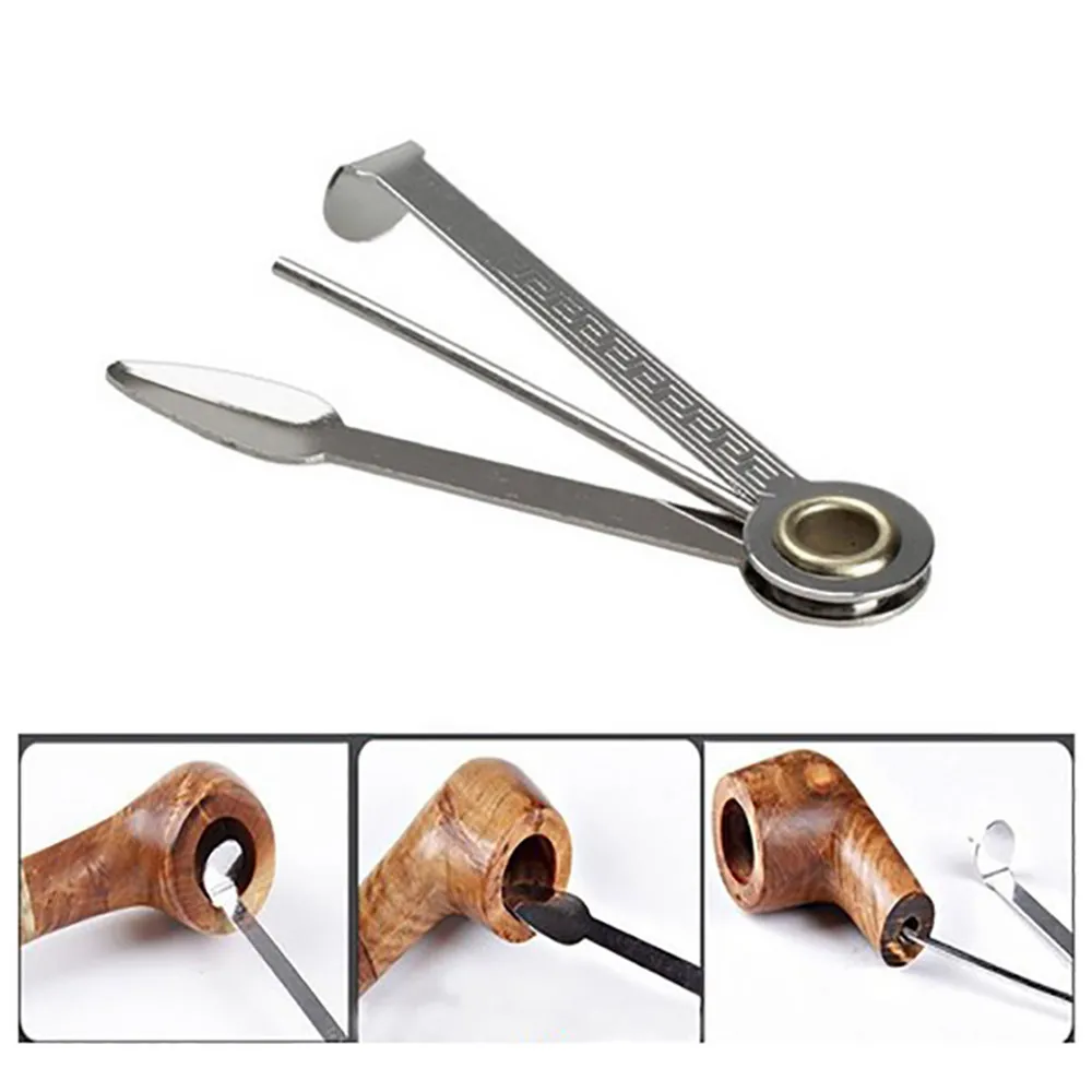 Multifunctional 3in1 Stainless Steel Smoking Tobacco Pipe Cleaner Cleaning Tool High quality Smokin 1O22 | Дом и сад