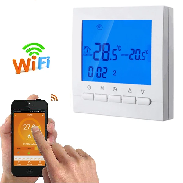 Wifi Boiler Verwarming Wekelijkse Programmeerbare Thermostaat Kamerthermostaat Afstandsbediening Door Telefoon|temperature controller remote|temperature controllerthermostat room temperature - AliExpress