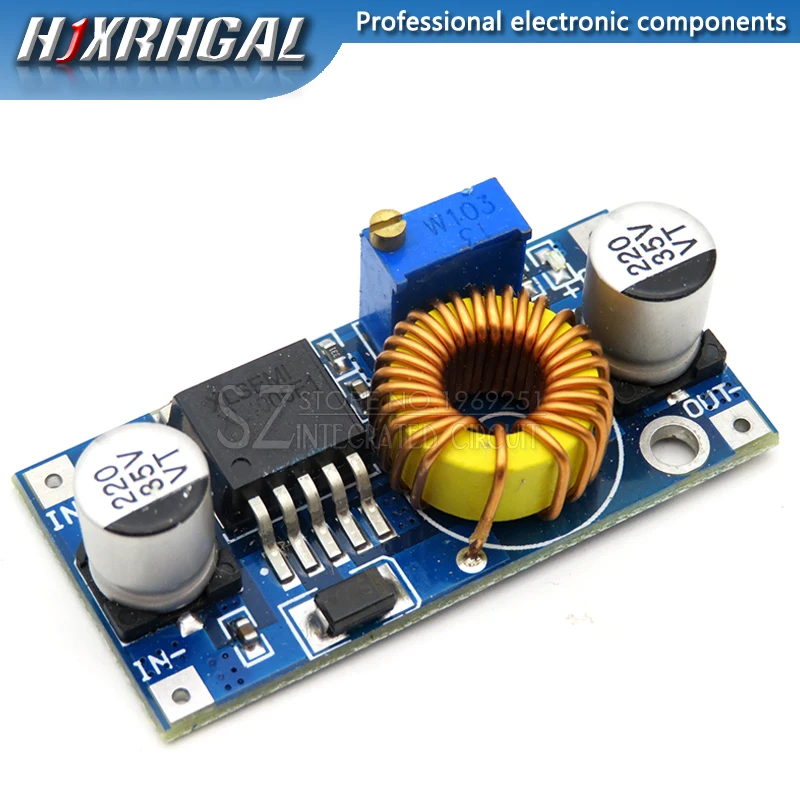 

XL4005 Beyond LM2596 DC-DC adjustable step-down 5A 75W power Supply module Large current Large power