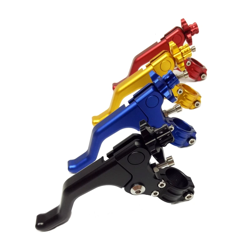 100% Brand New Motorcycle CNC Short Stunt Clutch Lever for Kawasaki for Suzuki For Honda for Yamaha Black Blue Red Gold (2)