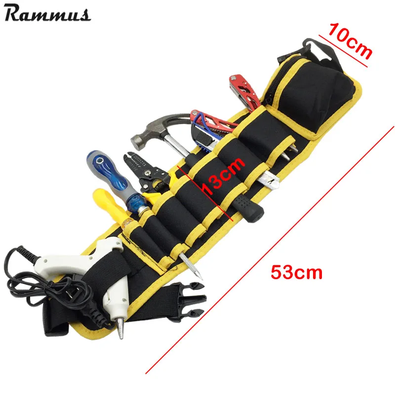 Electricians Adjustable Waist Pocket Belt Tool Bag Pouch Hammers Pliers