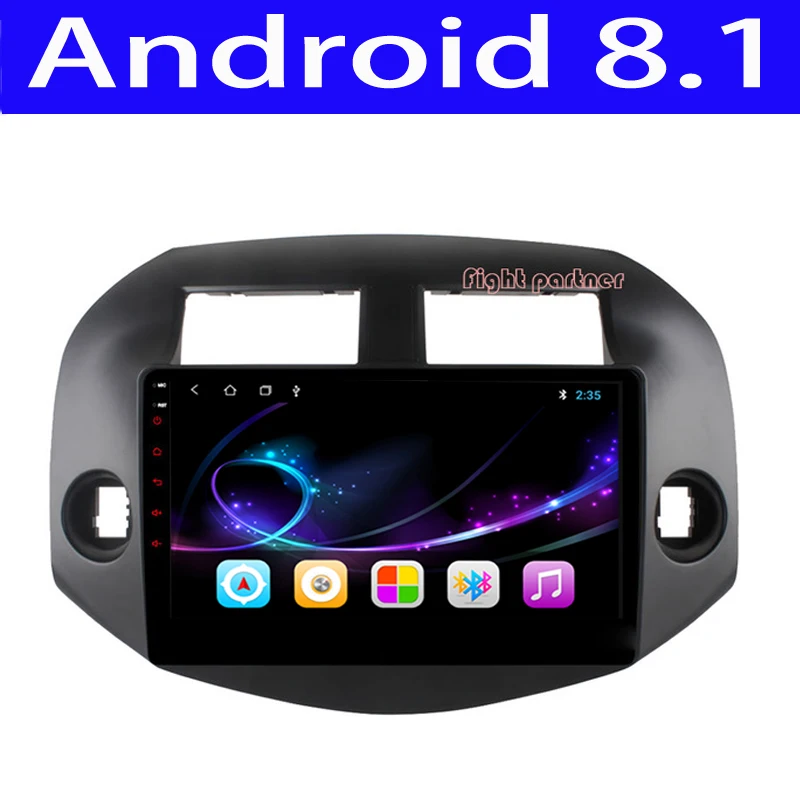 Заводская цена новейший автомобильный dvd плеер Android 8 1 gps навигация для Toyota RAV4 2007