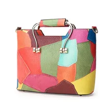 3 цвета, весенние известные бренды, женская сумка, модные Лоскутные женские сумки-мессенджеры, повседневная кожаная сумка, женская сумка на плечо