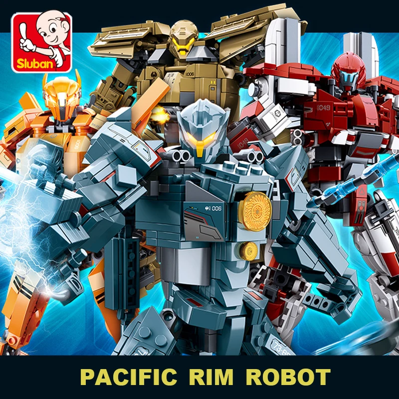 

Sluban Pacific Rim Compatible LGSet Nijagoe Set Transformer Robot Models Soldiers Building Blocks Bricks Toys Gifts