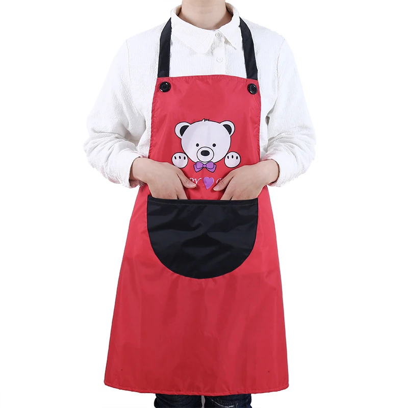 

Cute Fashion Sleeveless Waterproof And Oil-Proof Apron Multi-Function Home Kitchen Cleaning Adult Waist Kitchen Work Cover