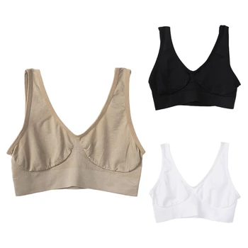 

Women's Seamless Wireless Unpadded Bralette Sports Bra Yoga Single Layer Training