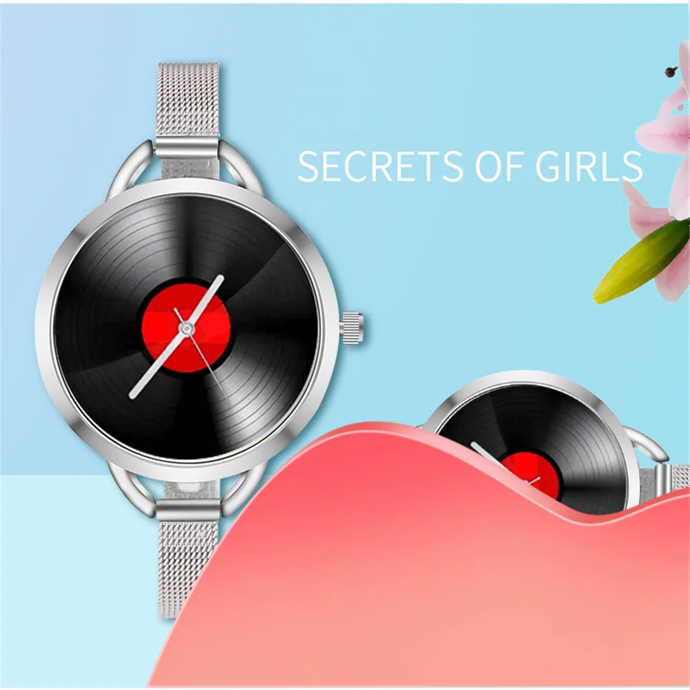 PAPHITAK Brand Fashion Retro Unique round dial Design Plating Alloy Band Creative Analog Wrist Watch Casual Women Quartz Watches