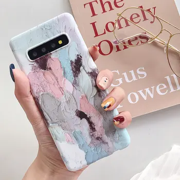 

KISSCASE Luminous Painting Phone Case For Samsung A50 A70 A30 A90 Hard PC Coque For Samsung J7 2017 EU Back Covers Fundas