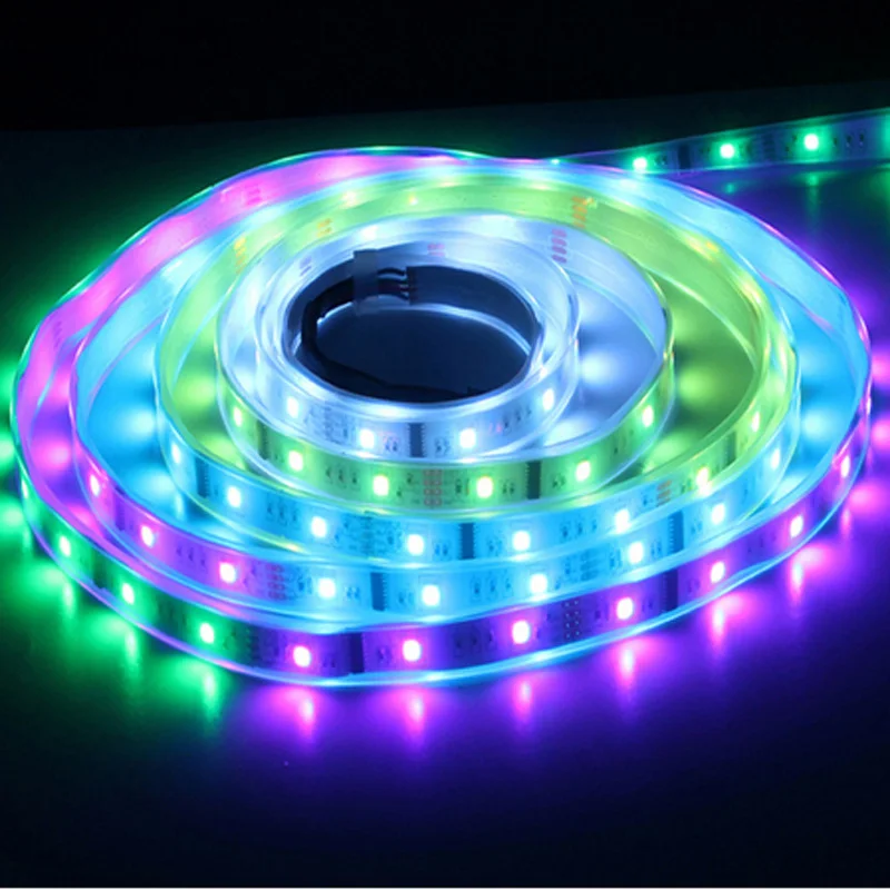 Водонепроницаемая светодиодная лента SMD 6803 IC Dream Color RGB 5050 30 светодиодов/м IP67 5 м + 133