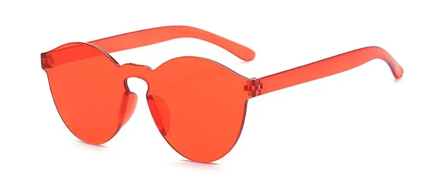 Новые модные женские плоские солнцезащитные очки, роскошные брендовые дизайнерские солнцезащитные очки, Яркие зеркальные очки UV400 oculos de sol - Цвет линз: Красный
