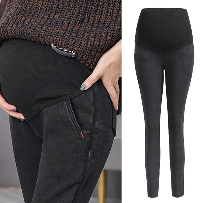 M-3XL джинсовые джинсы для беременных, Одежда для беременных, Стрейчевые джинсы для кормления, штаны для беременных, штаны для беременных, новая одежда - Цвет: Черный