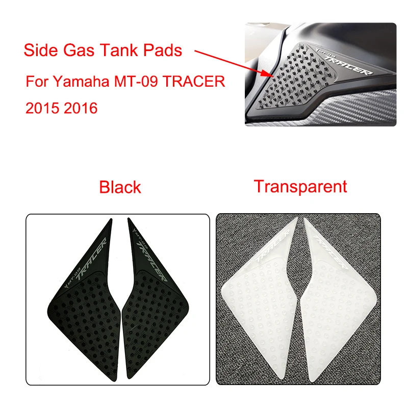 MTCLUB MT-09 TRACER FJ-09 Motorcycle Anti slip Fuel Tank Pad Side Gas Knee Grip Traction Pads For Yamaha MT-09 TRACER 2015 2016 (8)
