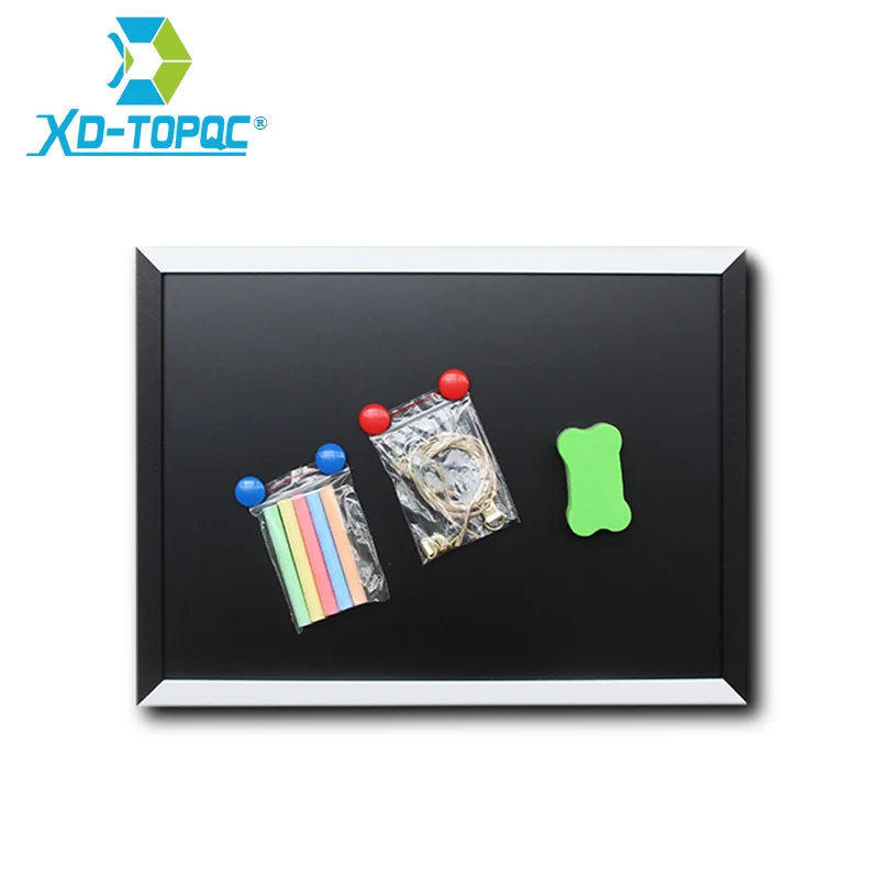 XINDI Magnetic Blackboard MDF Black & White Wooden Frame Home Decorative Drawing ChalkBoard 30*40cm Message Board For Notes