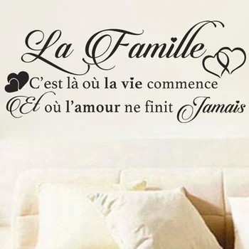 

Wall Stickers Moisture-Proof Familly Love Heart Background Poster Paster Decals Wallpaper Office Window Decor Stickers