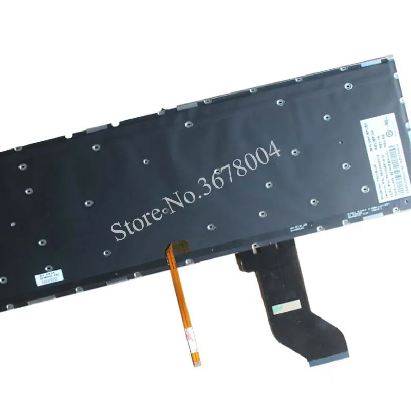 Novo para Lenovo Teclado do Portátil Unido sem Moldura Ideapad Retroiluminado Reino Y700 Y700-15isk Y700-17isk - Imagem 3