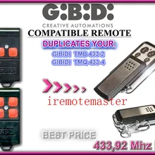 Замена GIBIDI пульт дистанционного управления tmb 433-2, tmq 433-4 дубликатор