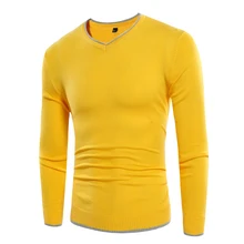 Autumn Winter font b Men b font Basic V Neck font b Sweater b font font