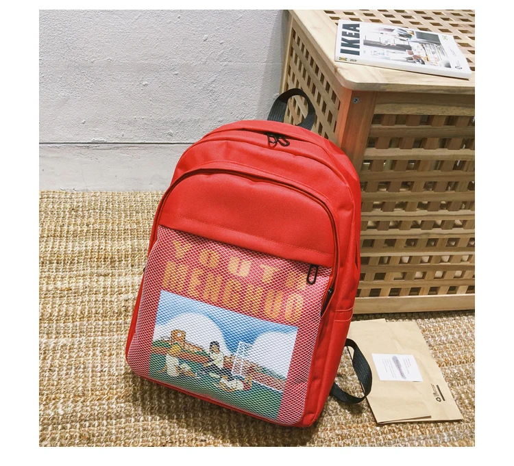 Menghuo Women Waterproof Nylon Backpacks Female Printed School Backpack for Girls Fashion Travel Bag Bolsas Mochilas Sac A Dos_35_17
