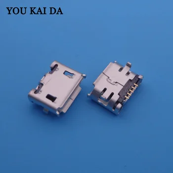 

30pcs Mini Micro USB Data Sync Charging Port Connector Plug Universal Horn feet 7.2 mm DIP